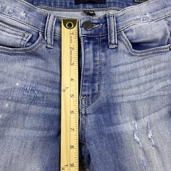 Judy Blue Shredding Up My Life Relaxed Fit Jeans Size 26 Distressed Destroyed - Picture 15 of 16